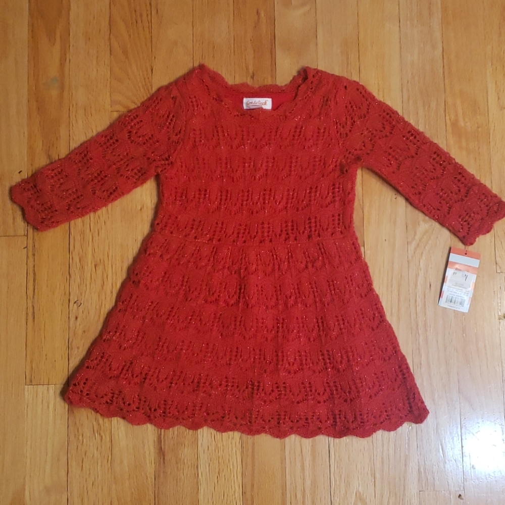 Cat & Jack Red Knit Dress